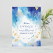 Moderne Stardust Custom Verjaardag Kaart (Staand voorkant)