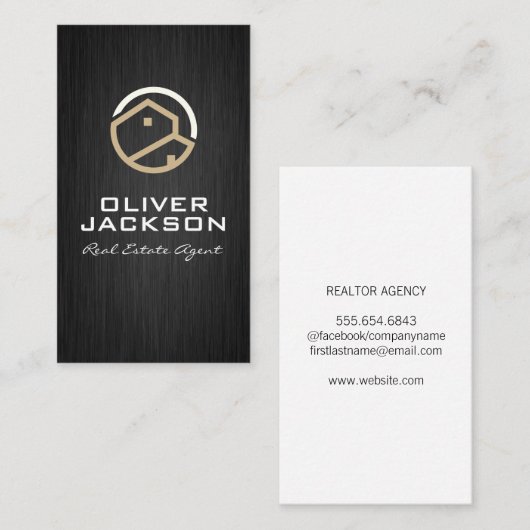 Moderne startpunten Logo | Visitekaartje onroerend (Voorkant / Achterkant)