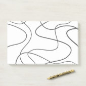 Moderne, stedelijke, abstracte patronen. Valse gol Post-it® Notes (Op bureau)