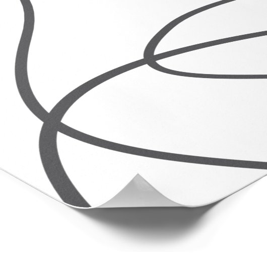 Moderne, stedelijke, abstracte patronen. Valse gol Poster (Hoek)