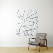 Moderne, stedelijke, abstracte patronen. Valse gol Wandkleed (In situ)