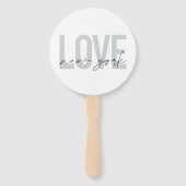 Moderne, stedelijke, coole vormgeving van Love New Handwaaier (Achterkant)