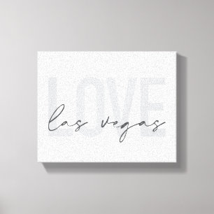 Moderne, stedelijke, eenvoudige, coole design Love Canvas Afdruk