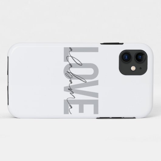 Moderne, stedelijke, eenvoudige, coole design Love Case-Mate iPhone Case (Achterkant (horizontaal))