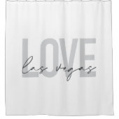 Moderne, stedelijke, eenvoudige, coole design Love Douchegordijn (Voorkant)