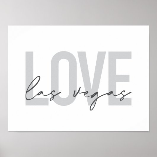 Moderne, stedelijke, eenvoudige, coole design Love Poster (Voorkant)