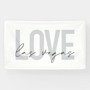 Moderne, stedelijke, eenvoudige, coole design Love Spandoek