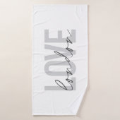 Moderne, stedelijke, eenvoudige, coole vormgeving  badhanddoek (Badhanddoek)