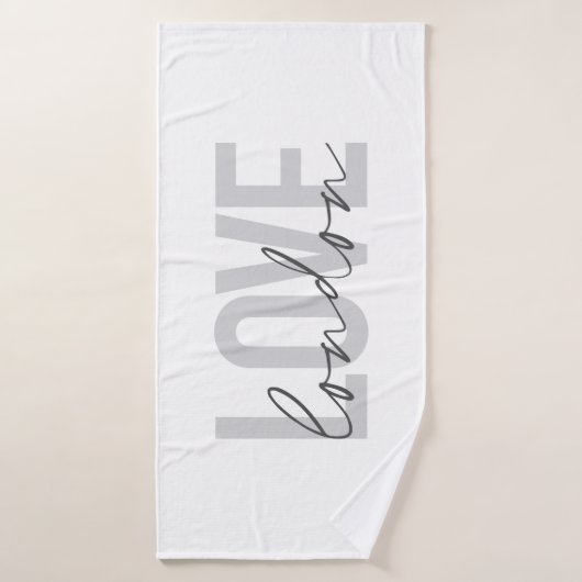 Moderne, stedelijke, eenvoudige, coole vormgeving  badhanddoek (Badhanddoek)