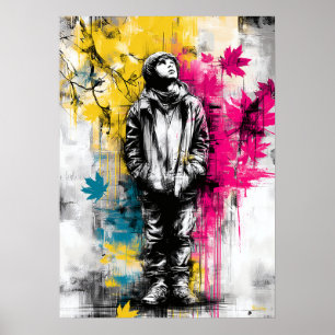 Moderne Stedelijke Emotionele Portret Hedendaagse Poster