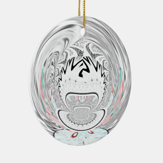 Moderne stedelijke flora patroon keramisch ornament (Rechts)