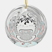 Moderne stedelijke flora patroon keramisch ornament (Voorkant)