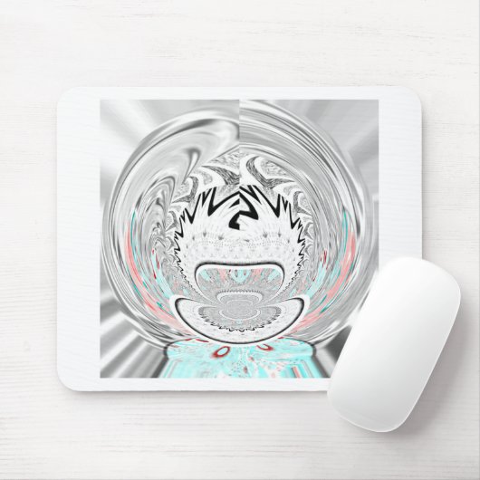 Moderne stedelijke flora patroon muismat (Met muis)