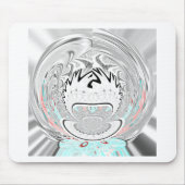 Moderne stedelijke flora patroon muismat (Voorkant)