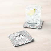 Moderne stedelijke flora patroon onderzetter (Rechterzijde)