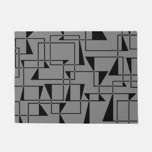 Moderne, stedelijke, gedurfde, coole geometrische deurmat