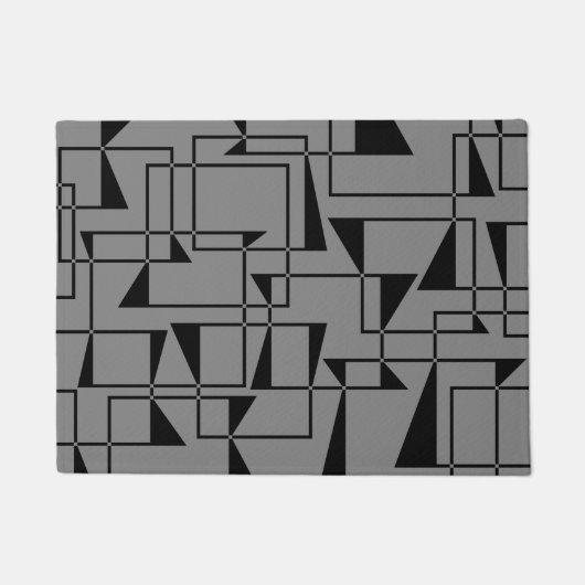 Moderne, stedelijke, gedurfde, coole geometrische deurmat (Voorkant)