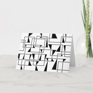 Moderne, stedelijke, gedurfde, coole geometrische kaart