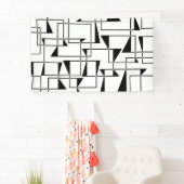 Moderne, stedelijke, gedurfde, coole geometrische spandoek (Insitu)