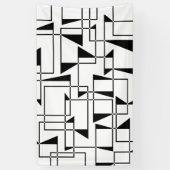 Moderne, stedelijke, gedurfde, coole geometrische spandoek (Verticaal)