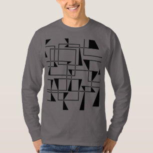 Moderne, stedelijke, gedurfde, coole geometrische  t-shirt