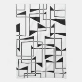 Moderne, stedelijke, gedurfde, coole geometrische  theedoek (Verticaal)