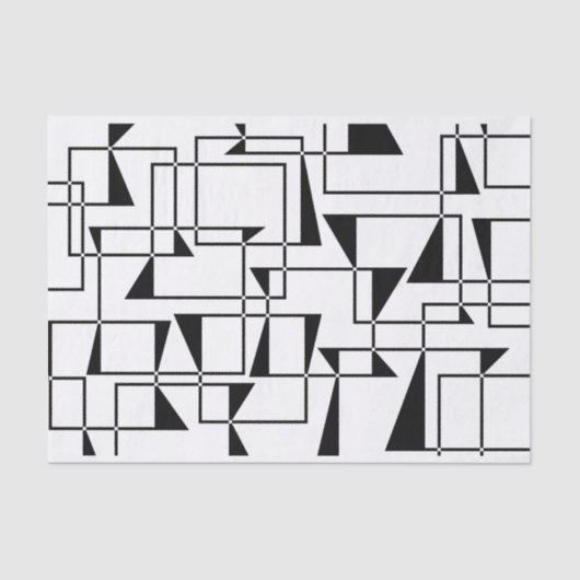 Moderne, stedelijke, gedurfde, coole geometrische  tissuepapier (Voorkant)