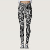Moderne, stedelijke, hedendaagse geometrische patr leggings (Voorkant)