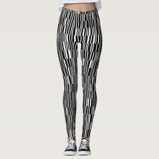 Moderne, stedelijke, hedendaagse geometrische patr leggings (Voorkant)