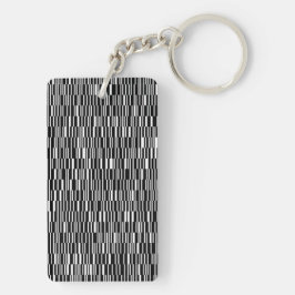 Moderne, stedelijke, hedendaagse geometrische patr sleutelhanger