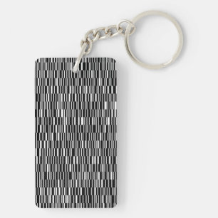 Moderne, stedelijke, hedendaagse geometrische patr sleutelhanger