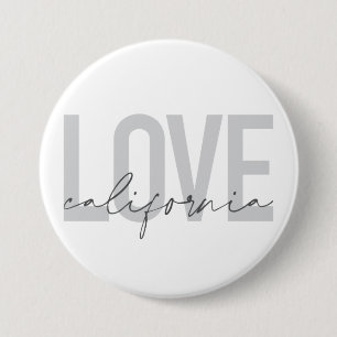 Moderne, stedelijke, trendy, coole design Love Cal Ronde Button 7,6 Cm