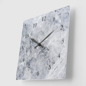 Moderne steen ziet er stijlvol grijs rotspatroon u vierkante klok (Hoek)