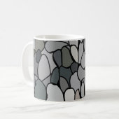 Moderne steentjes koffiemok (Voorkant links)