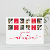 Moderne stelletjes Aangepaste foto-Valentijnsdag Feestdagenkaart (Staand voorkant)