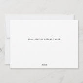 Moderne stelletjes Aangepaste foto-Valentijnsdag Feestdagenkaart (Achterkant)