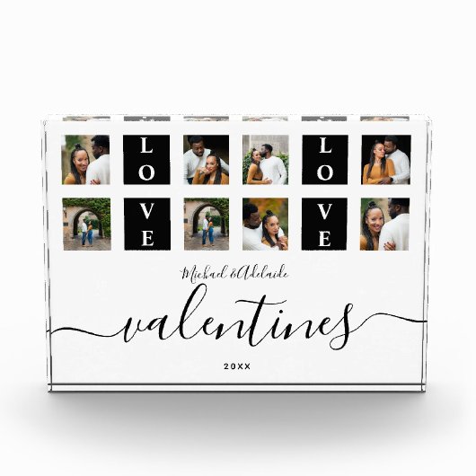 Moderne stelletjes Aangepaste foto-Valentijnsdag Fotoblokken (Voorkant)