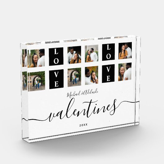 Moderne stelletjes Aangepaste foto-Valentijnsdag Fotoblokken (Links)