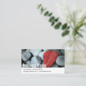 Moderne stenen fotografie visitekaartje (Staand voorkant)