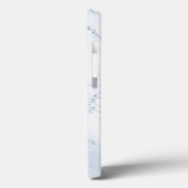 Moderne stenen stoffige blauwe marmer Case-Mate iPhone case (Achterkant / Links)
