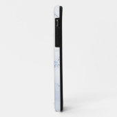 Moderne stenen stoffige blauwe marmer Case-Mate iPhone case (Achterkant/links)