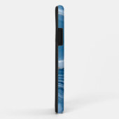 Moderne stenen stoffige blauwe marmer Case-Mate iPhone case (Achterkant/rechts)