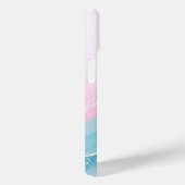 Moderne stenen stoffige blauwe marmer Case-Mate iPhone case (Achterkant / Rechts)