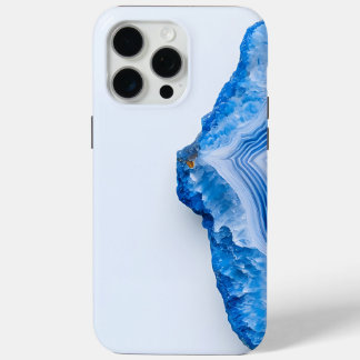 Moderne stenen stoffige blauwe marmer iPhone 15 pro max hoesje