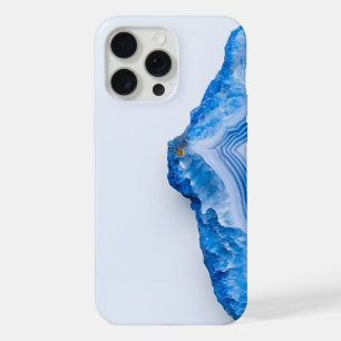 Moderne stenen stoffige blauwe marmer iPhone 15 pro max case
