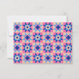 Moderne Ster Blok Quilt Bedankkaart