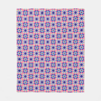 Moderne Ster Blok Quilt Fleece Deken
