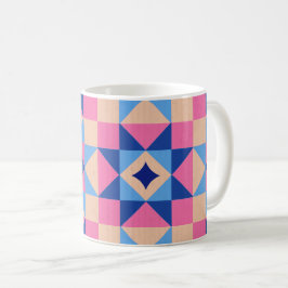 Moderne Ster Blok Quilt Koffiemok