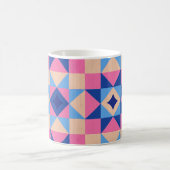 Moderne Ster Blok Quilt Koffiemok (Center)