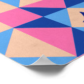 Moderne Ster Blok Quilt Poster (Hoek)